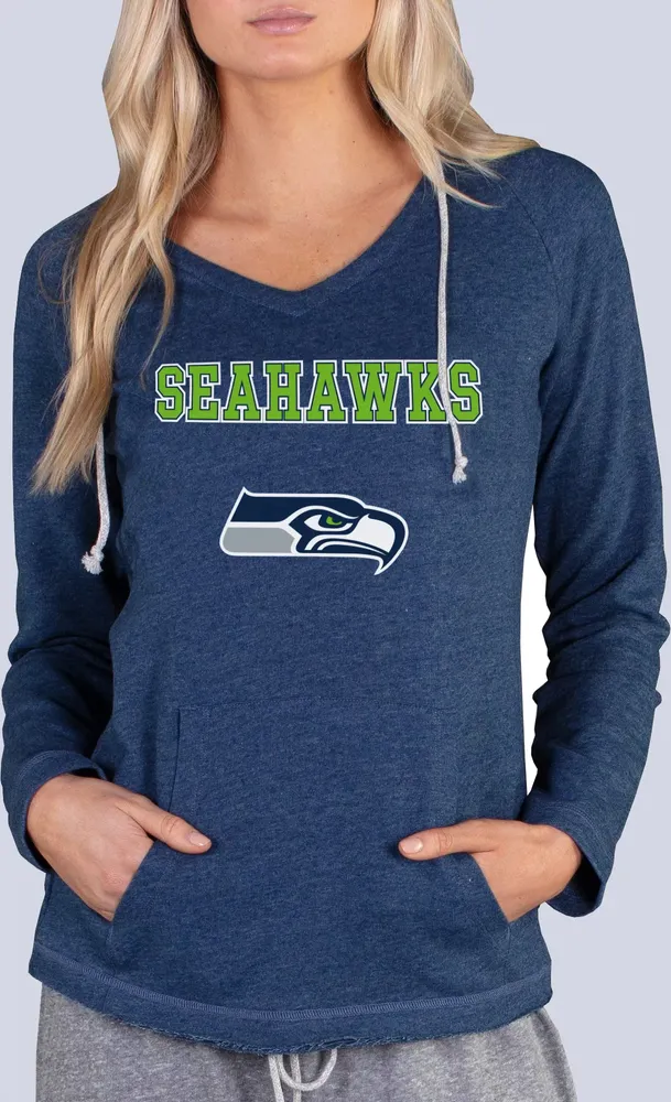 Concepts Sport Women's Seattle Seahawks Mainstream Navy Hoodie