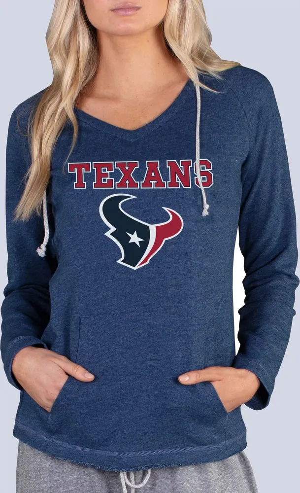 Concepts Sport Women's Houston Texans Mainstream Navy Hoodie