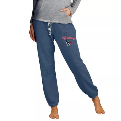 Concepts Sport Women's Houston Texans Navy Mainstream Cuffed Pants