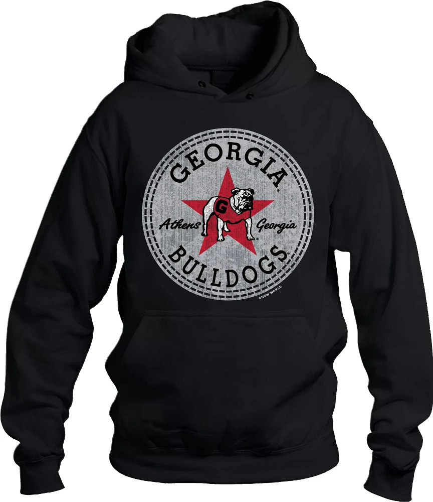 New World Graphics Men's Georgia Bulldogs Black Hyperlocal Hoodie