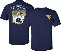 New World Graphics Men's West Virginia Mountaineers Blue Shield T-Shirt