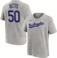 Nike Men's Los Angeles Dodgers Mookie Betts #50 Black T-Shirt