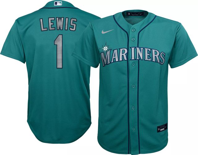 Nike Men's Replica Seattle Mariners Kyle Lewis #1 Cool Base White