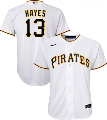 Nike Youth Pittsburgh Pirates Ke'Bryan Hayes #13 White Replica Jersey