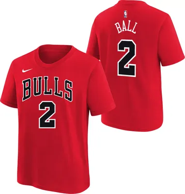 Nike Youth Chicago Bulls Lonzo Ball #2 Red T-Shirt