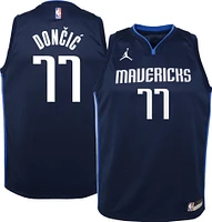 Jordan Youth Dallas Mavericks Luke Doncic #77 Navy Statement Jersey