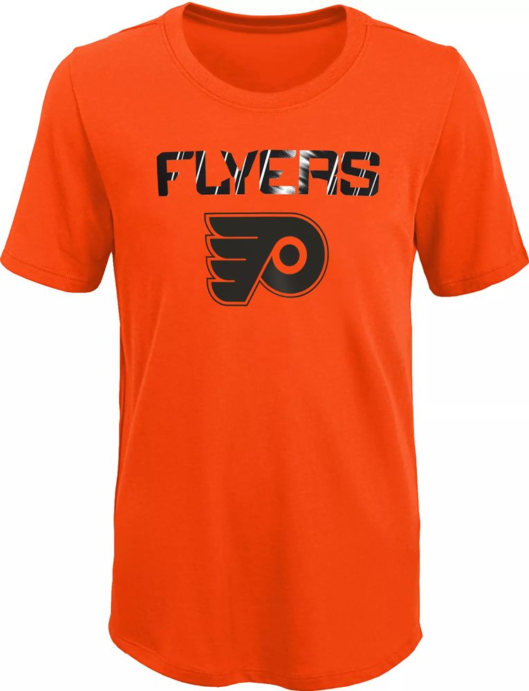 Philadelphia Flyers Licensed NHL Black Dri Fit Long Sleeve Shirt Size S EUC