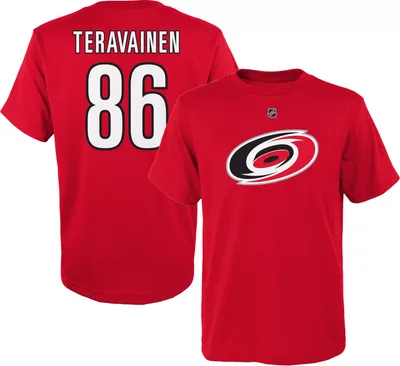 NHL Youth Carolina Hurricanes Teuvo Teräväinen #86 Red T-Shirt
