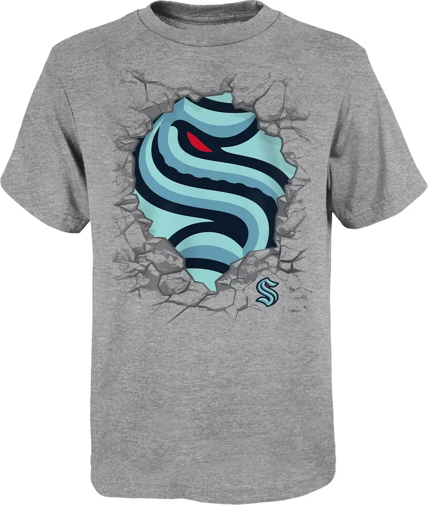 NHL Youth Seattle Kraken Breakthrough Grey T-Shirt