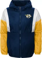 NHL Youth Nashville Predators Stadium Navy Windbreaker Jacket