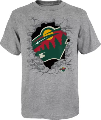 NHL Youth Minnesota Wild Breakthrough Grey T-Shirt