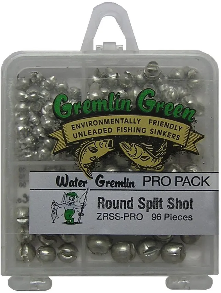 Water Gremlin Green Gremlin Round Tin Split Shot 4