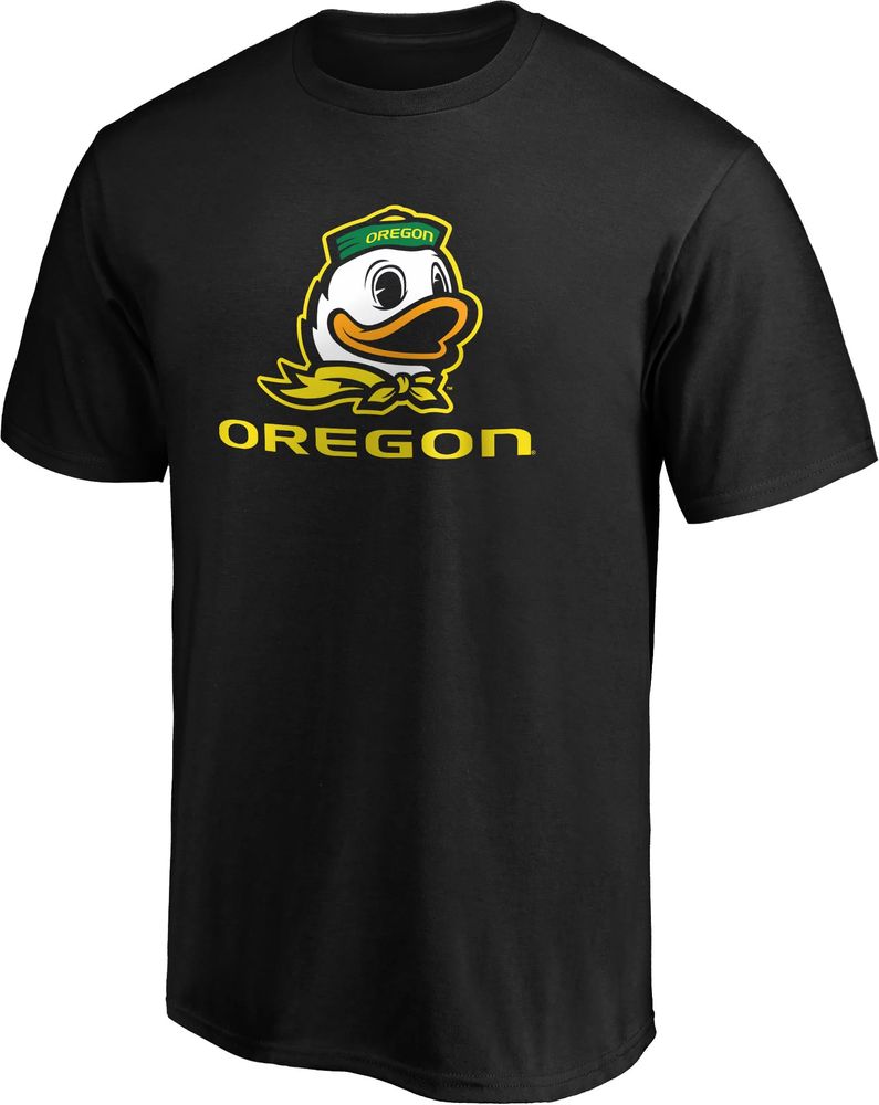 NCAA Men's Oregon Ducks Black Lockup T-Shirt