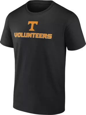 NCAA Women's Tennessee Volunteers Black Lockup V-Neck T-Shirt