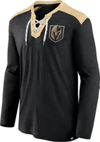 NHL Vegas Golden Knights '22-'23 Special Edition Slub Black Lace-Up T-Shirt