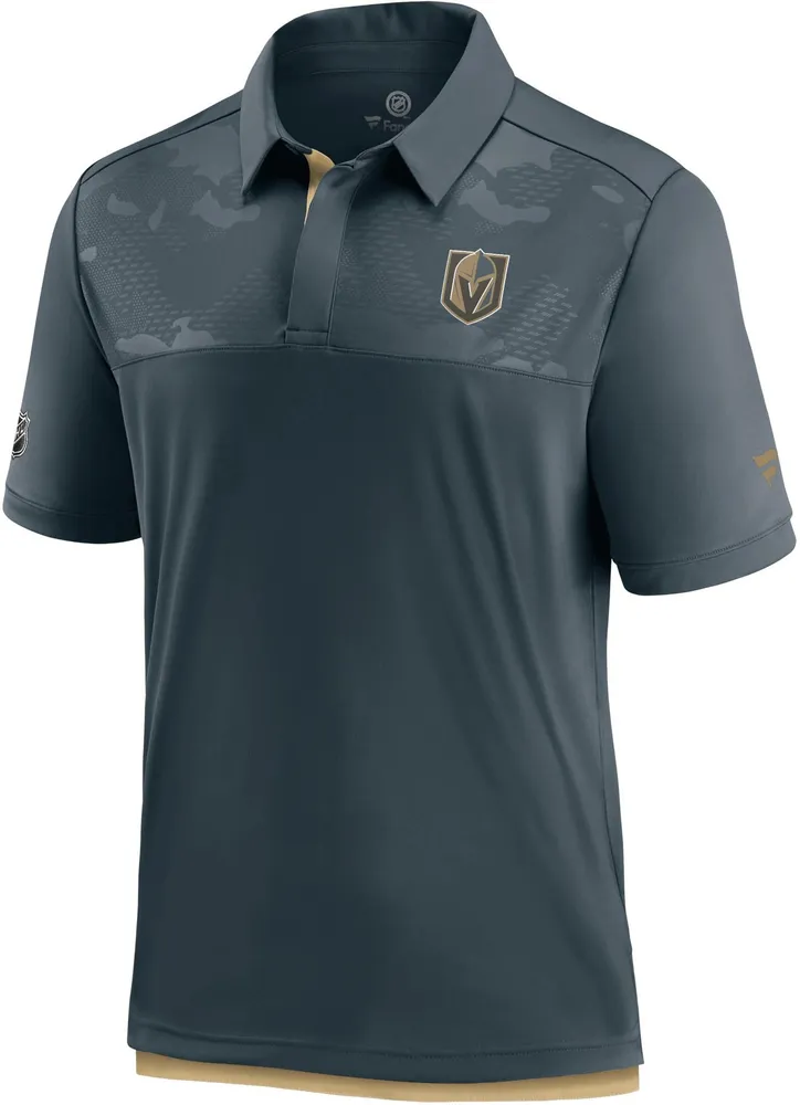 NHL Vegas Golden Knights Authentic Pro Locker Room Grey Polo