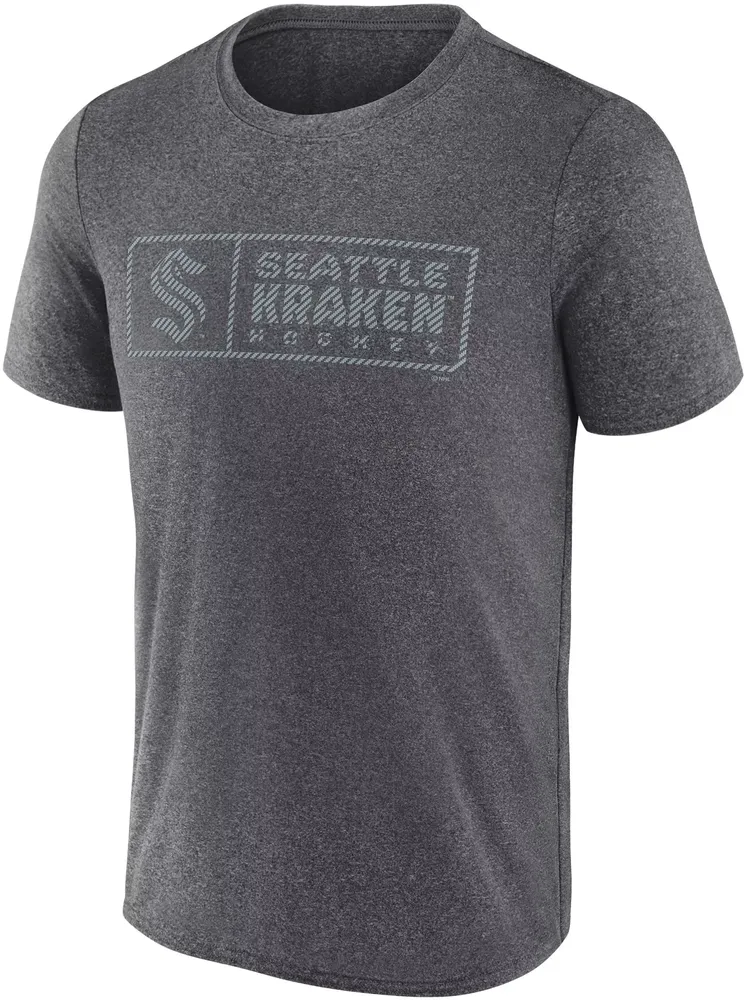 NHL Seattle Kraken Lights Out Charcoal Synthetic T-Shirt