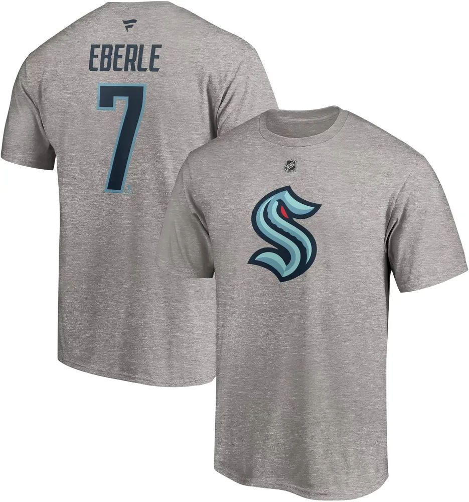 NHL Seattle Kraken Jordan Eberle #7 Grey Player T-Shirt