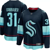 NHL Seattle Kraken Philipp Grubauer #31 Breakaway Home Replica Jersey