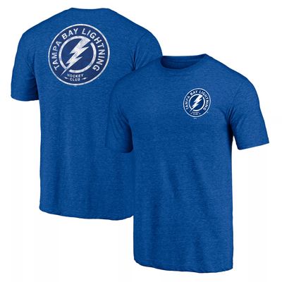 Men's Tampa Bay Lightning Tri-blend Shoulder Patch Logo Tee