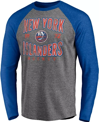 NHL New York Islanders Vintage Raglan Grey T-Shirt