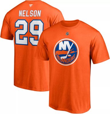 NHL New York Islanders Brock Nelson #29 Orange Player T-Shirt