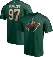 NHL Men's Minnesota Wild Kirill Kaprizov #97 Green Player T-Shirt