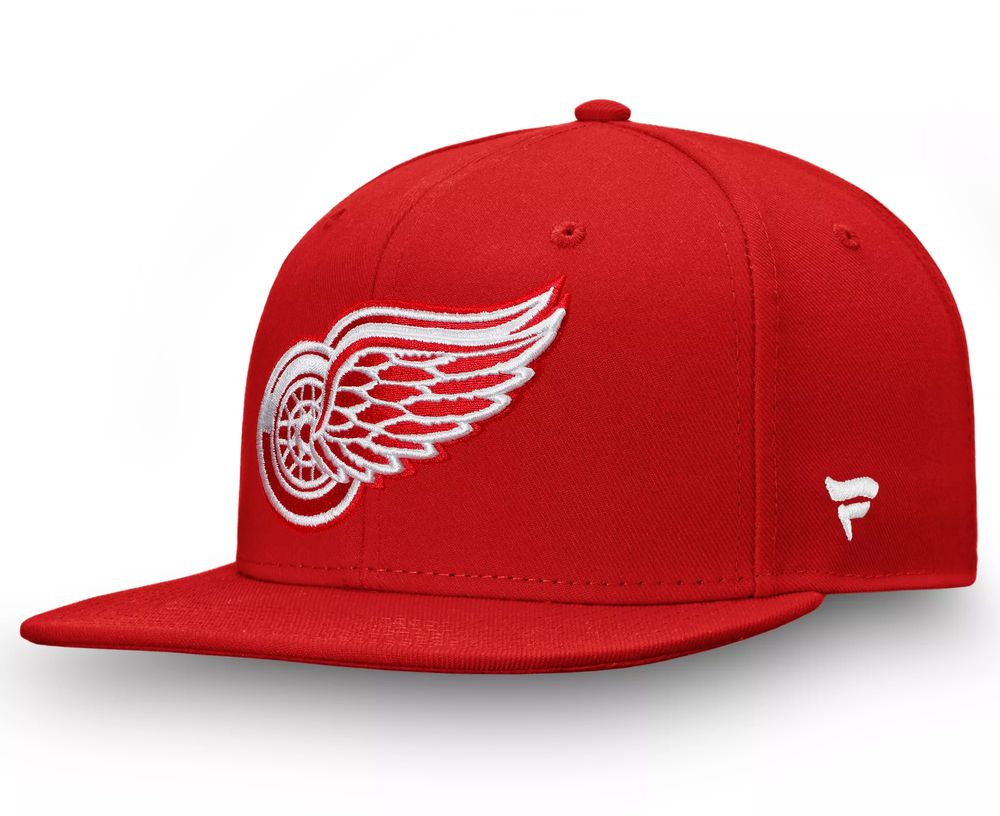 Detroit Red Wings Hat Cap Fitted Mens Medium/Large Red New Era