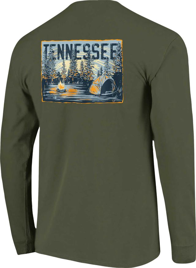 Image One Men's Tennessee Volunteers Grey Baseball Overlay T-Shirt