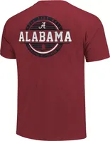 Image One Alabama Crimson Tide Crimson Striped Stamp T-Shirt