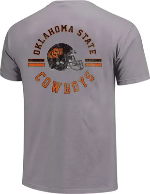 Image One Oklahoma State Cowboys Grey Helmet Arch T-Shirt