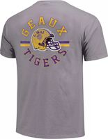 Image One LSU Tigers Grey Helmet Arch T-Shirt