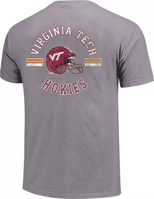 Image One Virginia Tech Hokies Grey Helmet Arch T-Shirt