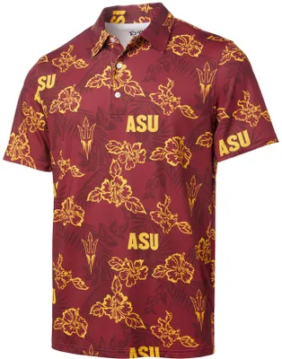 Reyn Spooner Men's Arizona State Sun Devils Maroon Performance Polo