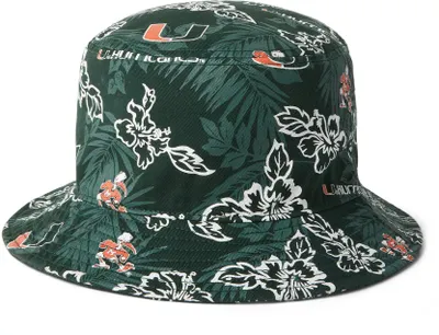 Reyn Spooner Men's Miami Hurricanes Green Bucket Hat