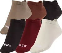 DSG Women's Low Cut Liner Socks Multicolor 6 Pack