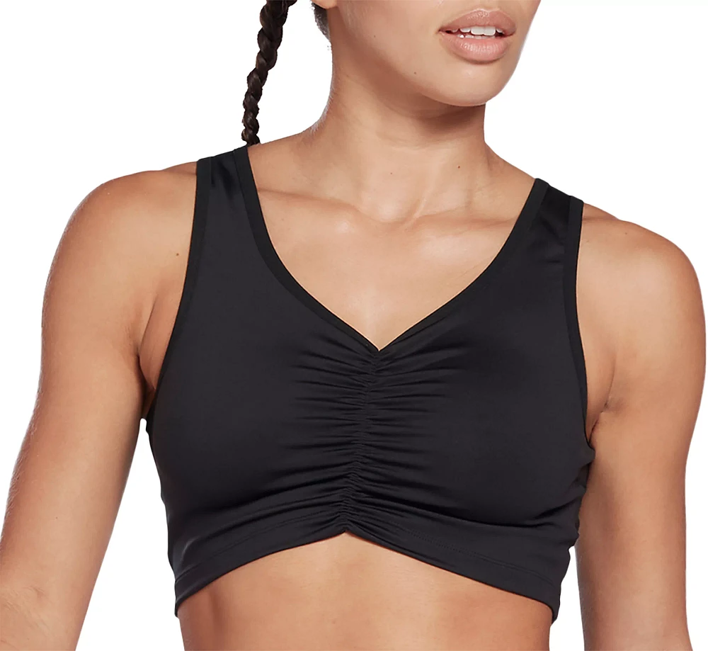 Reebok Women's Ruched Cropped Tank Top