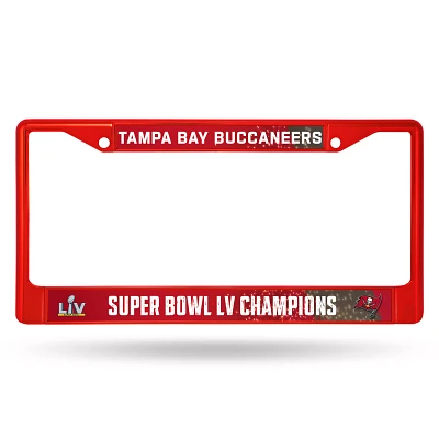 Rico Super Bowl LV Champions Road to Super Bowl Tampa Bay Buccaneers Chrome License Plate