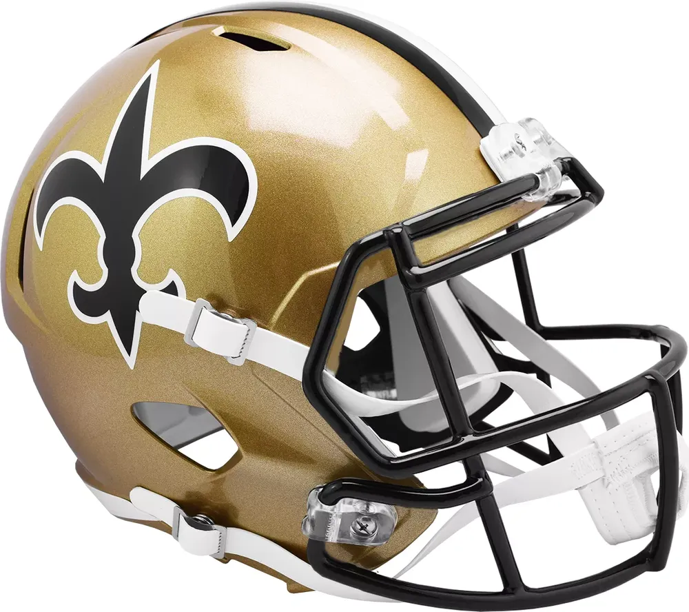 Riddell New Orleans Saints Speed Replica 1976-1999 Throwback Football Helmet