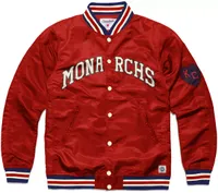 Charlie Hustle Kansas City Monarchs Red Full-Zip Varsity Jacket