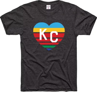 Charlie Hustle KC Heart Vintage Black T-Shirt