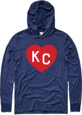 Charlie Hustle KC Heart Vintage Navy Pullover Sweatshirt