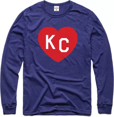 Charlie Hustle KC Heart Vintage Navy T-Shirt