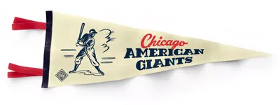 Charlie Hustle Chicago American Giants Museum White Pennant