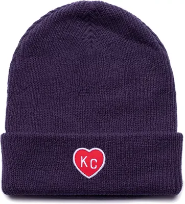 Charlie Hustle KC Heart Navy Beanie