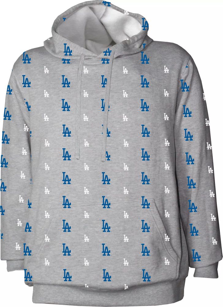 Dick's Sporting Goods Stitches Men's Los Angeles Dodgers Grey All Over  Print Pullover Hoodie
