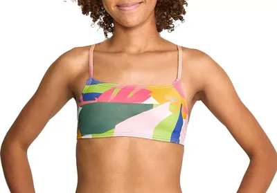 Speedo Women's Printed Fixed Back Bikini Top