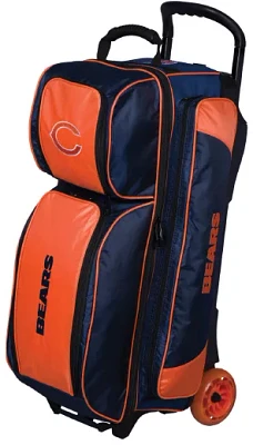 Strikeforce NFL Chicago Bears Triple Ball Roller Bowling Tote Bag