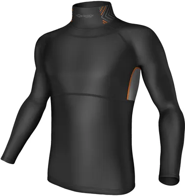 Shock Doctor Men's Ultra Compression Hockey Long Sleeve Shirt with Neck Guard
