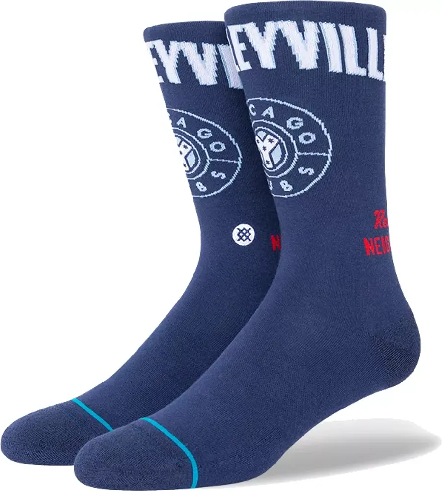 Stance Men's Chicago Cubs Navy 2021 City Connect Crew Socks